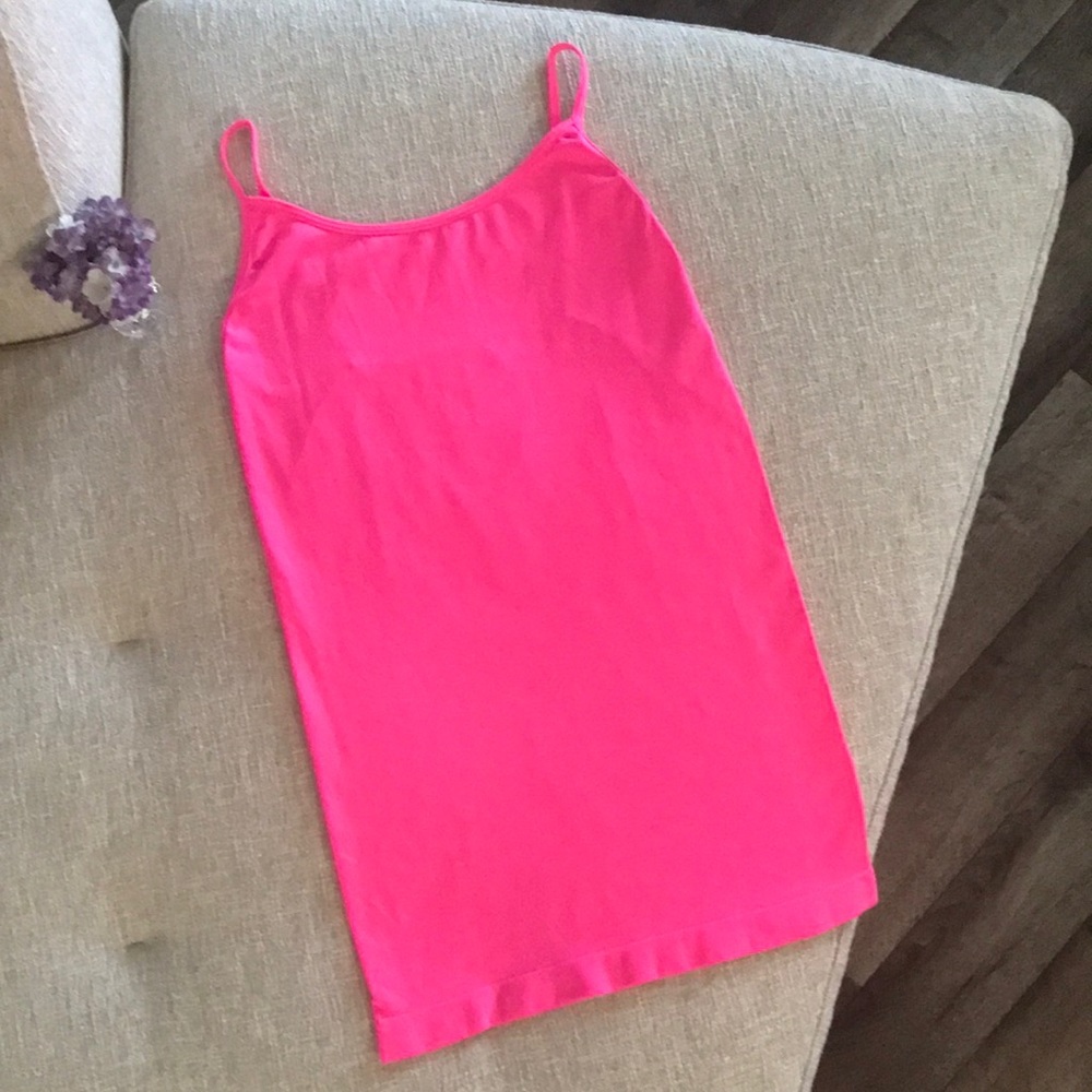Streetwear Society Hot Pink Spaghetti Strap Tank Top